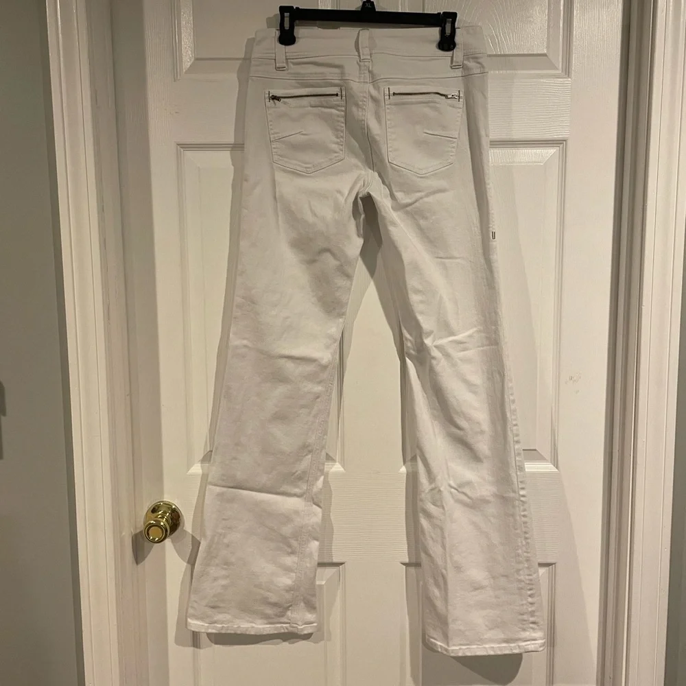 CAbi White Denim Flare Jeans - Picture 5 of 8